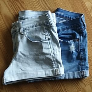 2 Pair of Old Navy Boyfriend Jean Shorts